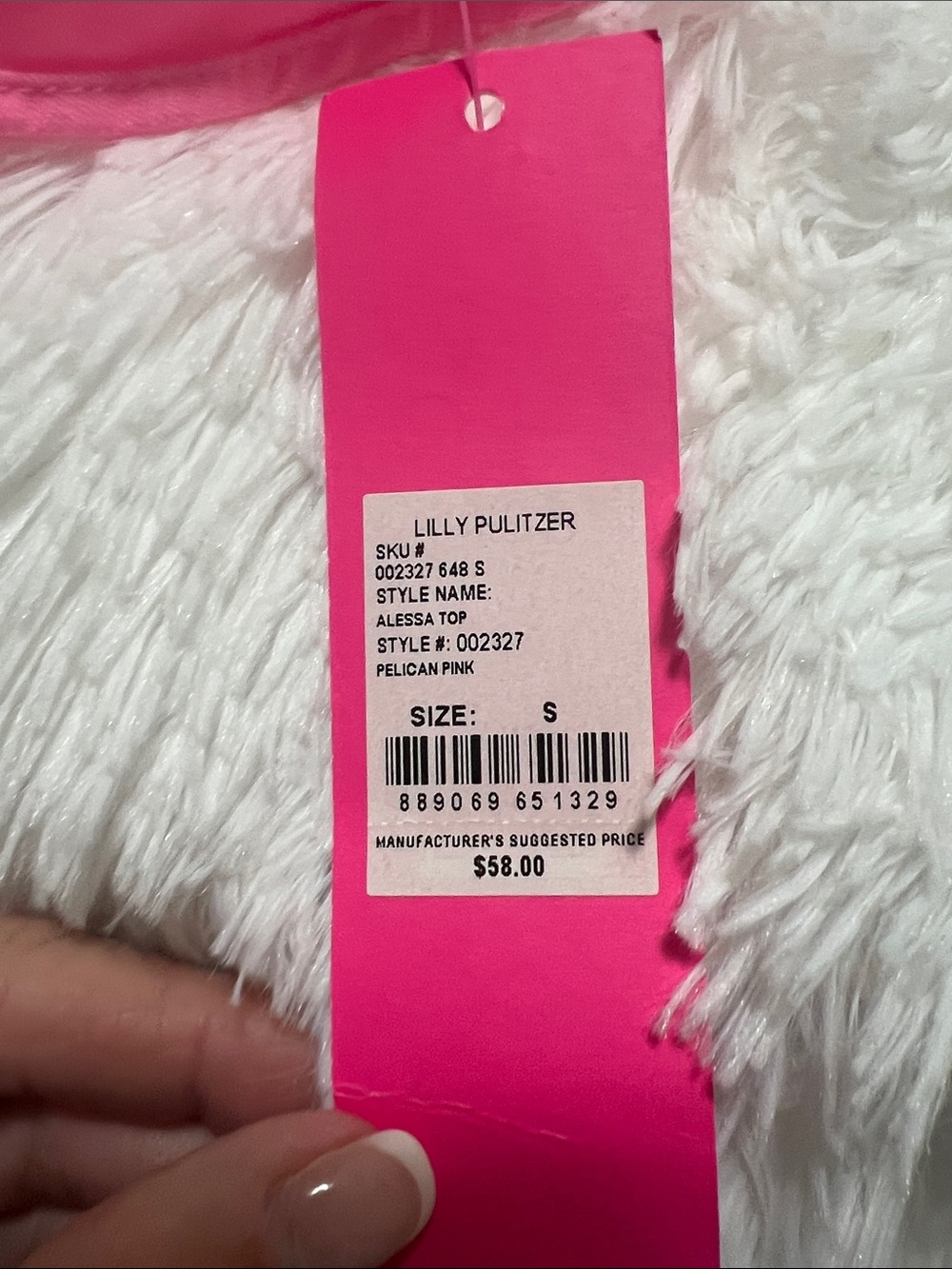 Lilly Pulitzer Alessa Pink Ruffle Top Size Small - Picture 2 of 4